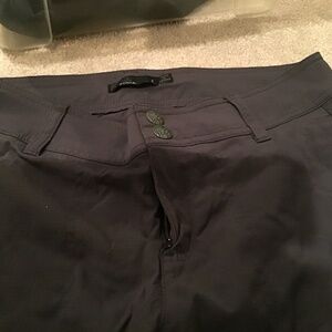 Prana dark grey nylon yoga pants size 8